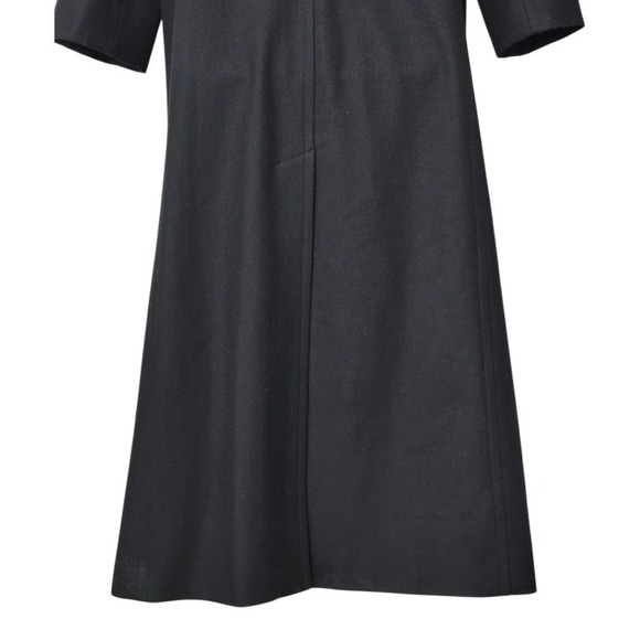 Harve Benard Vintage Black Long A-Line Wool Blend Coat Sz 10 - Picture 8 of 16
